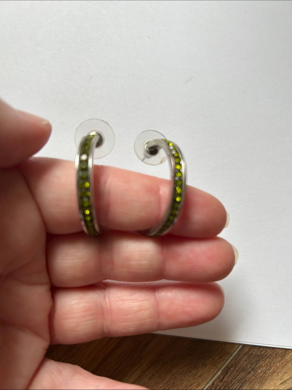 Minimal Silver Half-Hoop Earrings for Women j13
